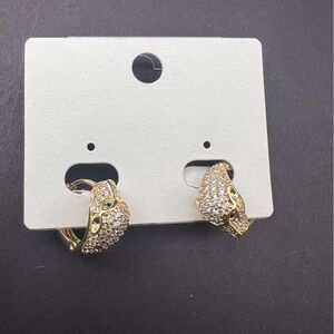 18k gold filled panther Huggies